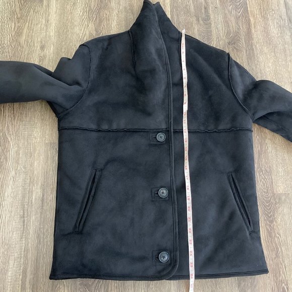 Aritzia Wilfred Free Faux Suede STALLION JACKET in Black - Picture 13 of 14